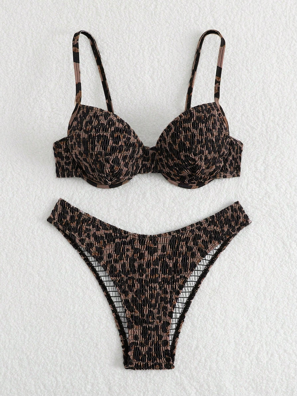 Swim Vcay 2pcs/Set Random Print Bikini Swimsuits For Women, Beach Summer Outfits
