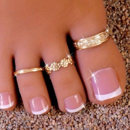 SXY 2pcs Rhinestone Decor Anklet