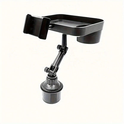 TAIMASI 1pc Versatile Car Tray- Integrated Cup Holder & Mobile Stand- Durable, For Easy Travel Dining And Organization