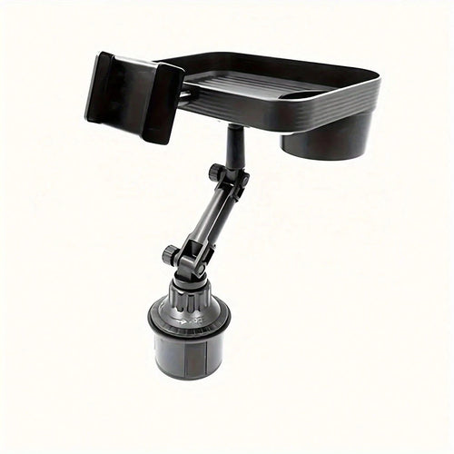 TAIMASI 1pc Versatile Car Tray- Integrated Cup Holder & Mobile Stand- Durable, For Easy Travel Dining And Organization