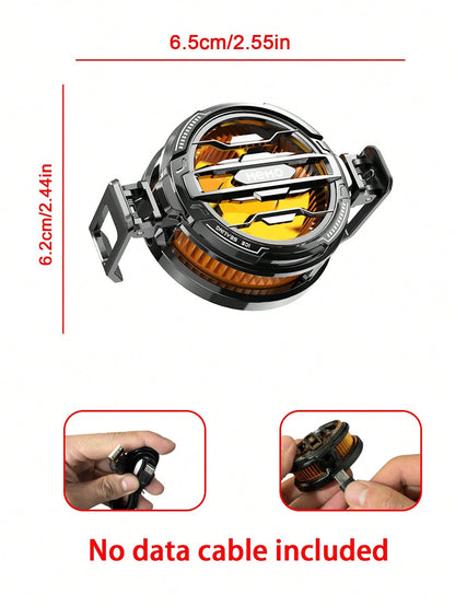 Teckwe 1PC Temperature Controlled Cooling Phone Cooler With Magnetic Back Clip For Quick Cooling, Low Noise, On-Site Gaming Video Viewing, Daily Use, Efficient Cooling In Summer, Universal Phone Coole