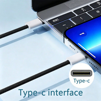 This USB-C To USB-C Data Cable Is Compatible With A Wide Range Of Smartphones And Bluetooth Headphones Equipped With Type-C Ports, Suitable For Desktop Office, Car Use, And Outdoor Activities. Compati