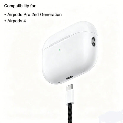 This USB-C To USB-C Data Cable Is Compatible With A Wide Range Of Smartphones And Bluetooth Headphones Equipped With Type-C Ports, Suitable For Desktop Office, Car Use, And Outdoor Activities. Compati