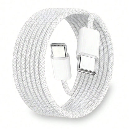 This USB-C To USB-C Data Cable Is Compatible With A Wide Range Of Smartphones And Bluetooth Headphones Equipped With Type-C Ports, Suitable For Desktop Office, Car Use, And Outdoor Activities. Compati