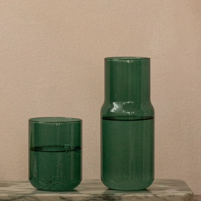 Tinted Glass Carafe, Forest