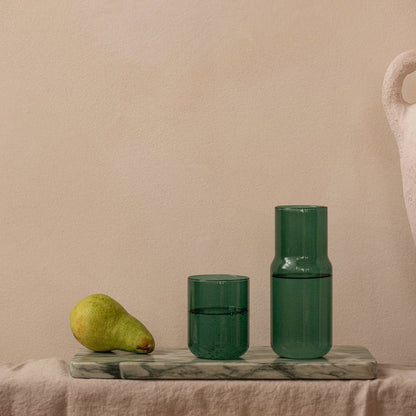 Tinted Glass Carafe, Forest