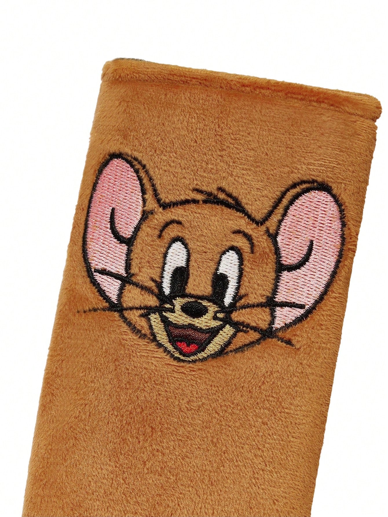 TOM & JERRY X Cute Anime Plush Car Safety Belt Cover, Soft And Comfortable Shoulder Pads, Universal Design For Most Vehicles, 1-Piece #2-Piece Package