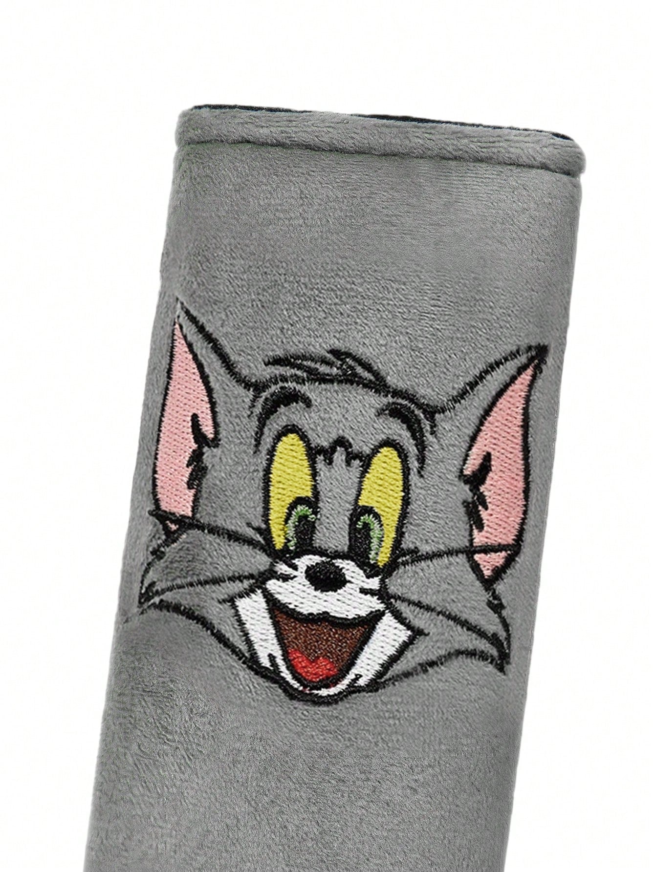 TOM & JERRY X Cute Anime Plush Car Safety Belt Cover, Soft And Comfortable Shoulder Pads, Universal Design For Most Vehicles, 1-Piece #2-Piece Package