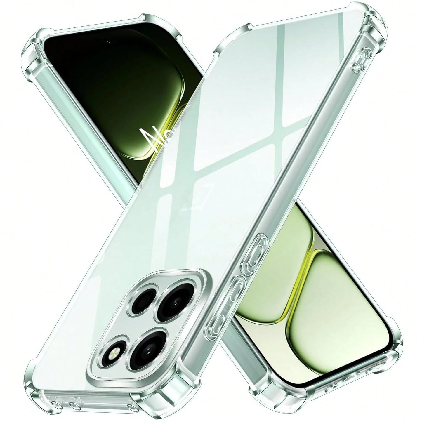 Transparent Air Cushion Shockproof Phone Case, For OnePlus 15/Nord 6/Turbo 6V/Turbo 6/15R/Nord 5/13/12/11/10/9/8/7/6/North 3/Nord 4/North 2/Nord CE4 Lite/12R/13R, Phone Case, Protective Cover, Transpa