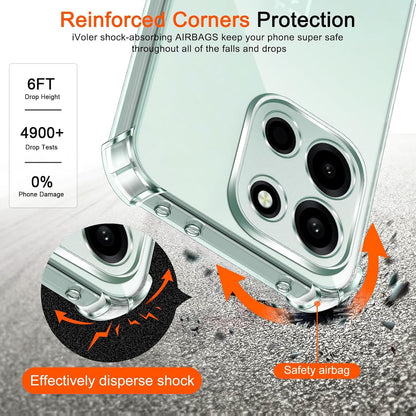 Transparent Air Cushion Shockproof Phone Case, For OnePlus 15/Nord 6/Turbo 6V/Turbo 6/15R/Nord 5/13/12/11/10/9/8/7/6/North 3/Nord 4/North 2/Nord CE4 Lite/12R/13R, Phone Case, Protective Cover, Transpa
