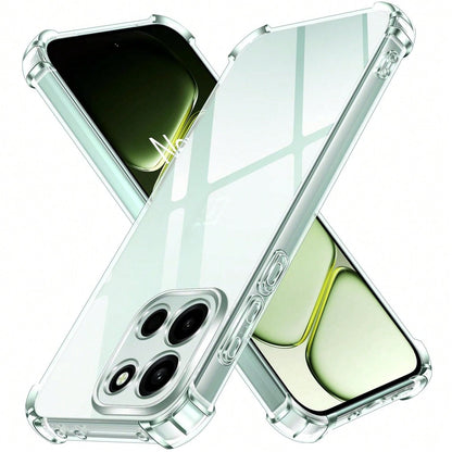 Transparent Air Cushion Shockproof Phone Case, For OnePlus 15/Nord 6/Turbo 6V/Turbo 6/15R/Nord 5/13/12/11/10/9/8/7/6/North 3/Nord 4/North 2/Nord CE4 Lite/12R/13R, Phone Case, Protective Cover, Transpa