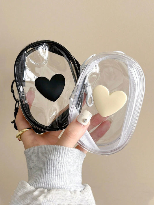 Transparent Roll-Up Portable Cable Organizer Storage Box For Data Cable, Charger, Earphones And Phone Cables