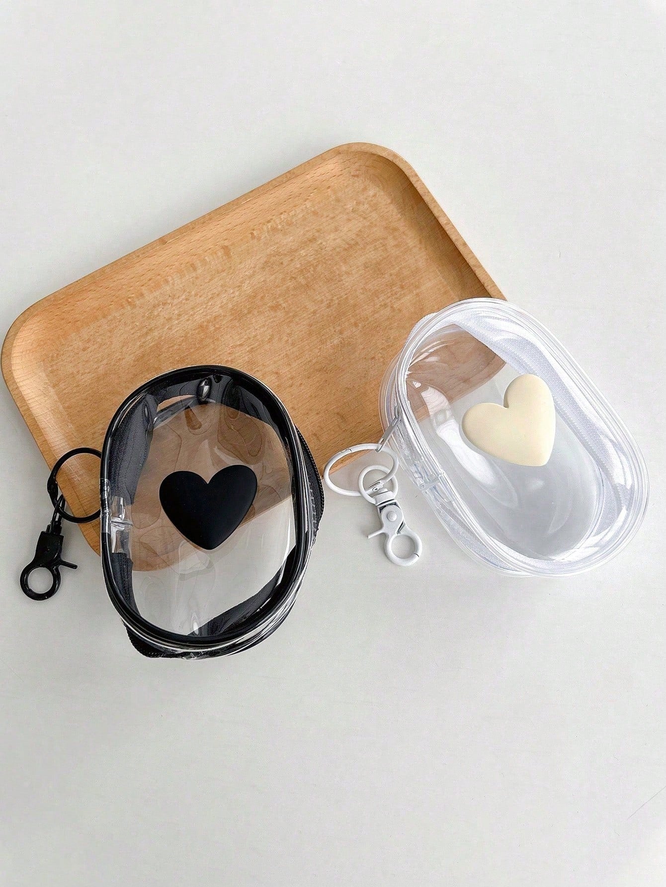 Transparent Roll-Up Portable Cable Organizer Storage Box For Data Cable, Charger, Earphones And Phone Cables