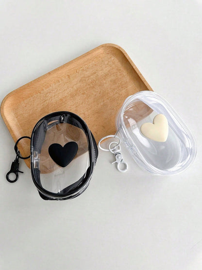Transparent Roll-Up Portable Cable Organizer Storage Box For Data Cable, Charger, Earphones And Phone Cables