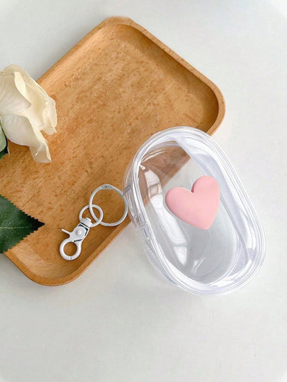 Transparent Roll-Up Portable Cable Organizer Storage Box For Data Cable, Charger, Earphones And Phone Cables