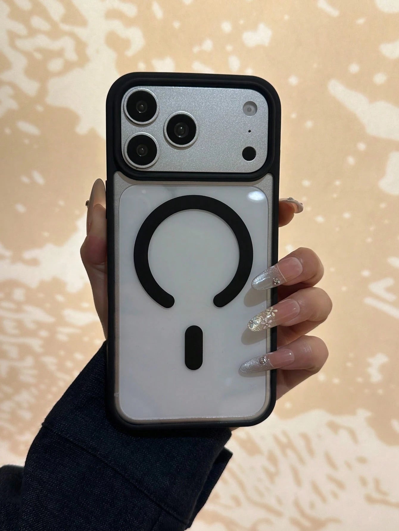 Transparent Soft Silicone Magnetic Charging Protective Case With Light Blue Frame, Compatible With IPhone 17 Pro Max, 16 Pro Max, 15 Pro Max, 14, 13 Pro Max, 12, 11, 7/8 Plus, And Galaxy S26 Ultra, S2