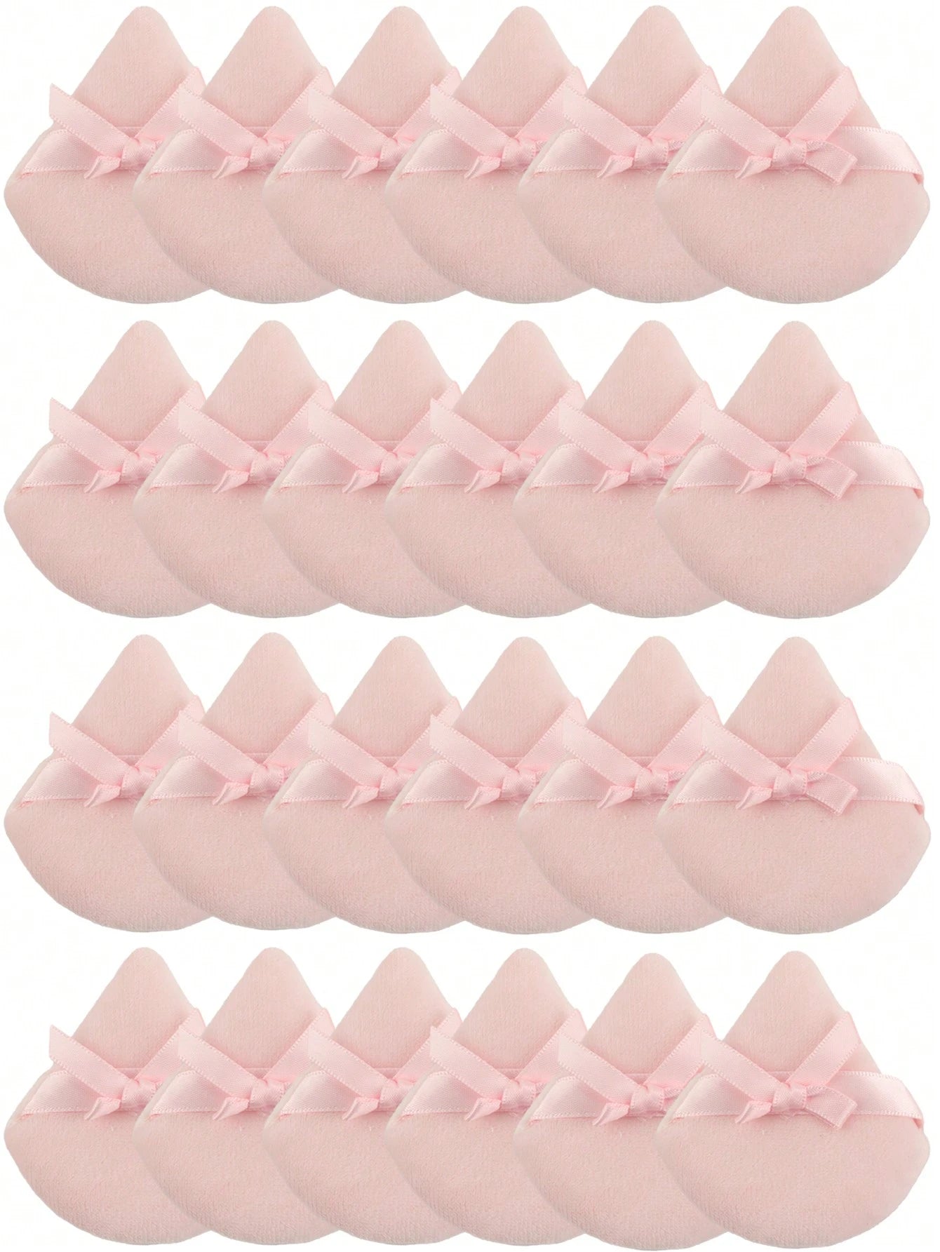 Triangular Flocked Makeup Sponge, 24pcs/15pcs/8pcs/3pcs Set, Soft & Fluffy Texture, Suitable For Face & Body Makeup, Mixed Cosmetic Beauty Tools,Makeup,Cheap,Room Decor,Vanity,Travel,Bedroom,Makeup Ac