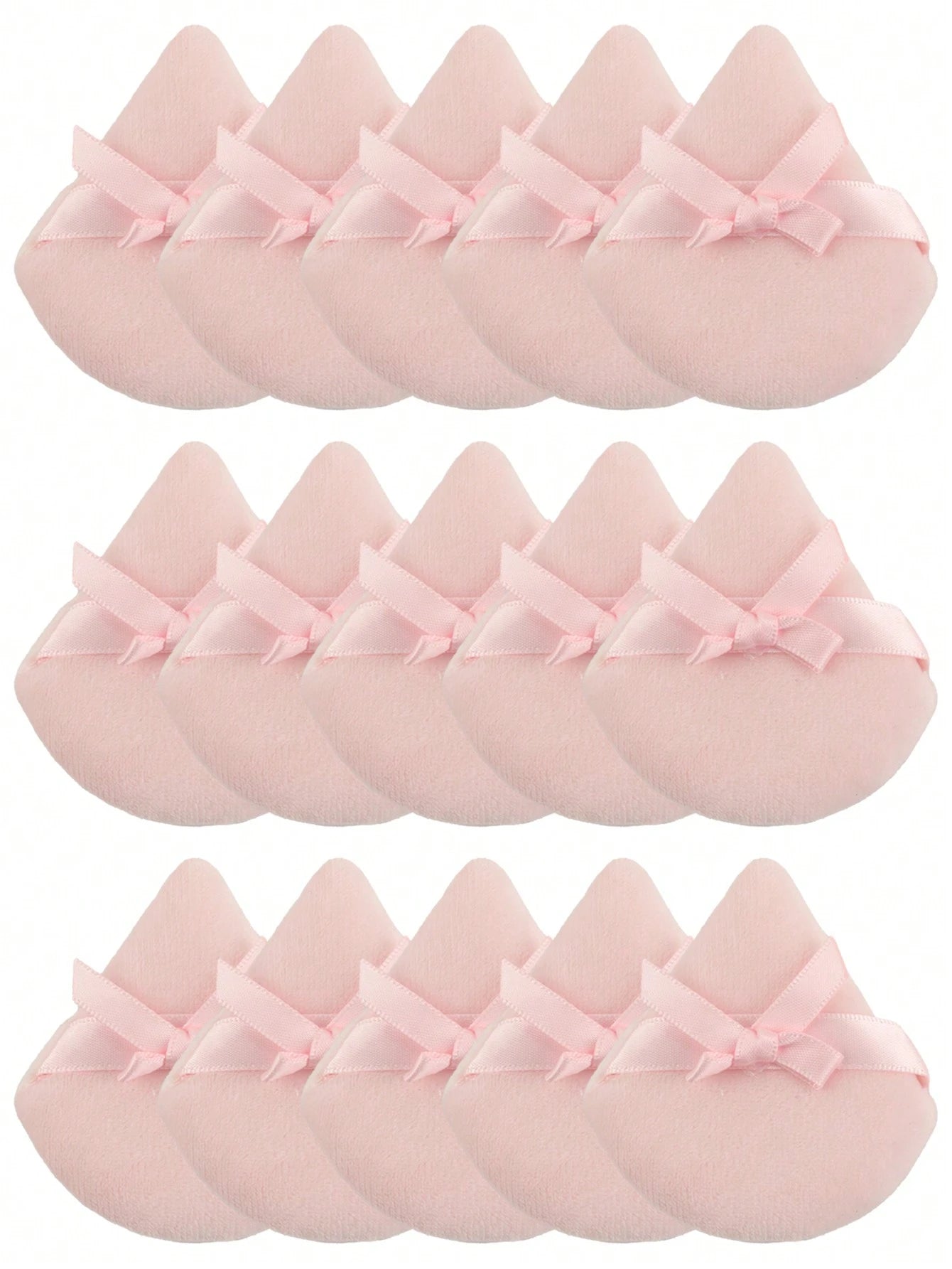 Triangular Flocked Makeup Sponge, 24pcs/15pcs/8pcs/3pcs Set, Soft & Fluffy Texture, Suitable For Face & Body Makeup, Mixed Cosmetic Beauty Tools,Makeup,Cheap,Room Decor,Vanity,Travel,Bedroom,Makeup Ac
