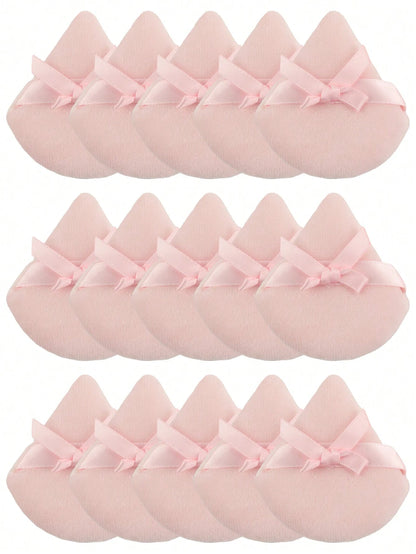 Triangular Flocked Makeup Sponge, 24pcs/15pcs/8pcs/3pcs Set, Soft & Fluffy Texture, Suitable For Face & Body Makeup, Mixed Cosmetic Beauty Tools,Makeup,Cheap,Room Decor,Vanity,Travel,Bedroom,Makeup Ac