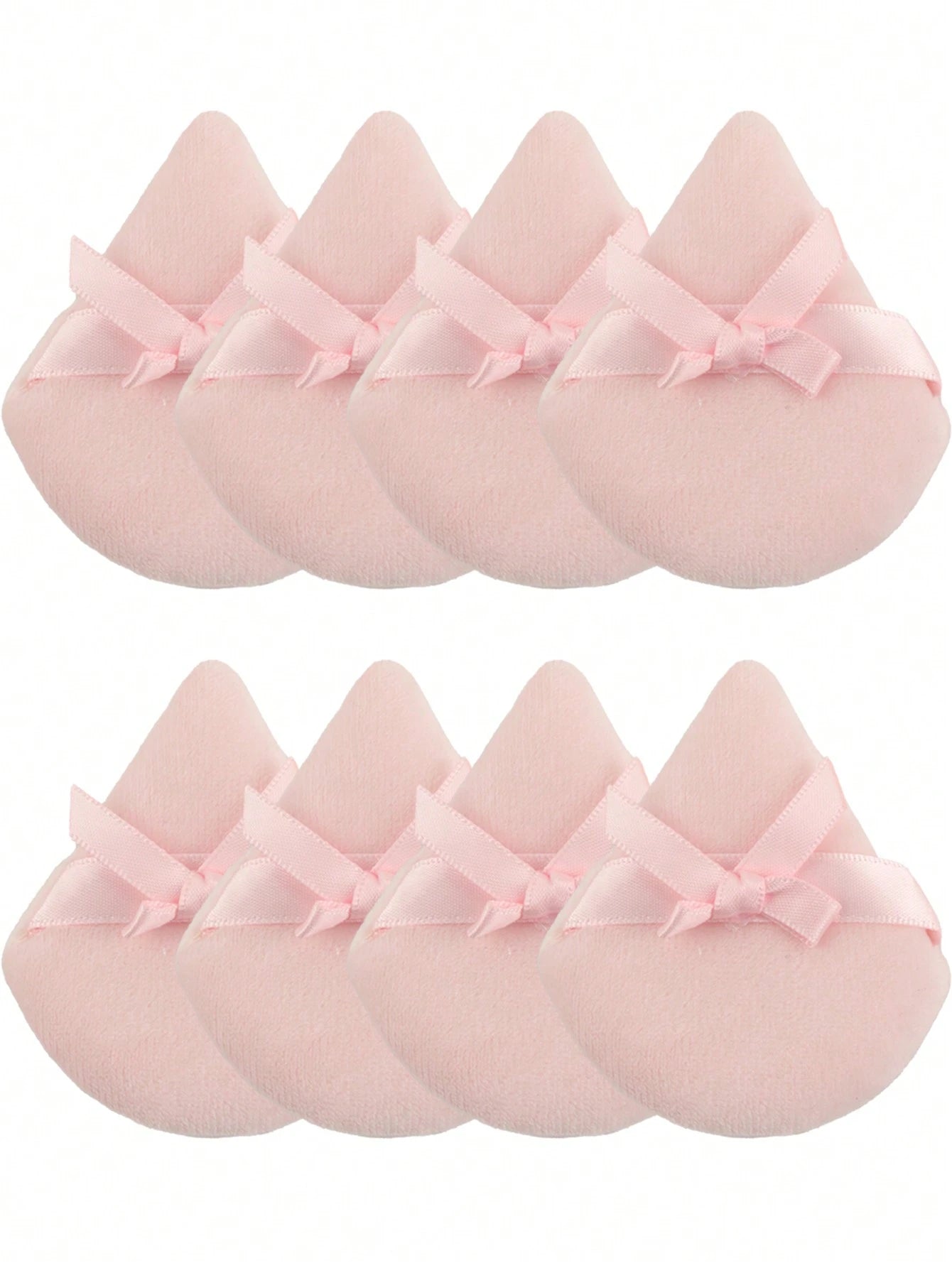 Triangular Flocked Makeup Sponge, 24pcs/15pcs/8pcs/3pcs Set, Soft & Fluffy Texture, Suitable For Face & Body Makeup, Mixed Cosmetic Beauty Tools,Makeup,Cheap,Room Decor,Vanity,Travel,Bedroom,Makeup Ac
