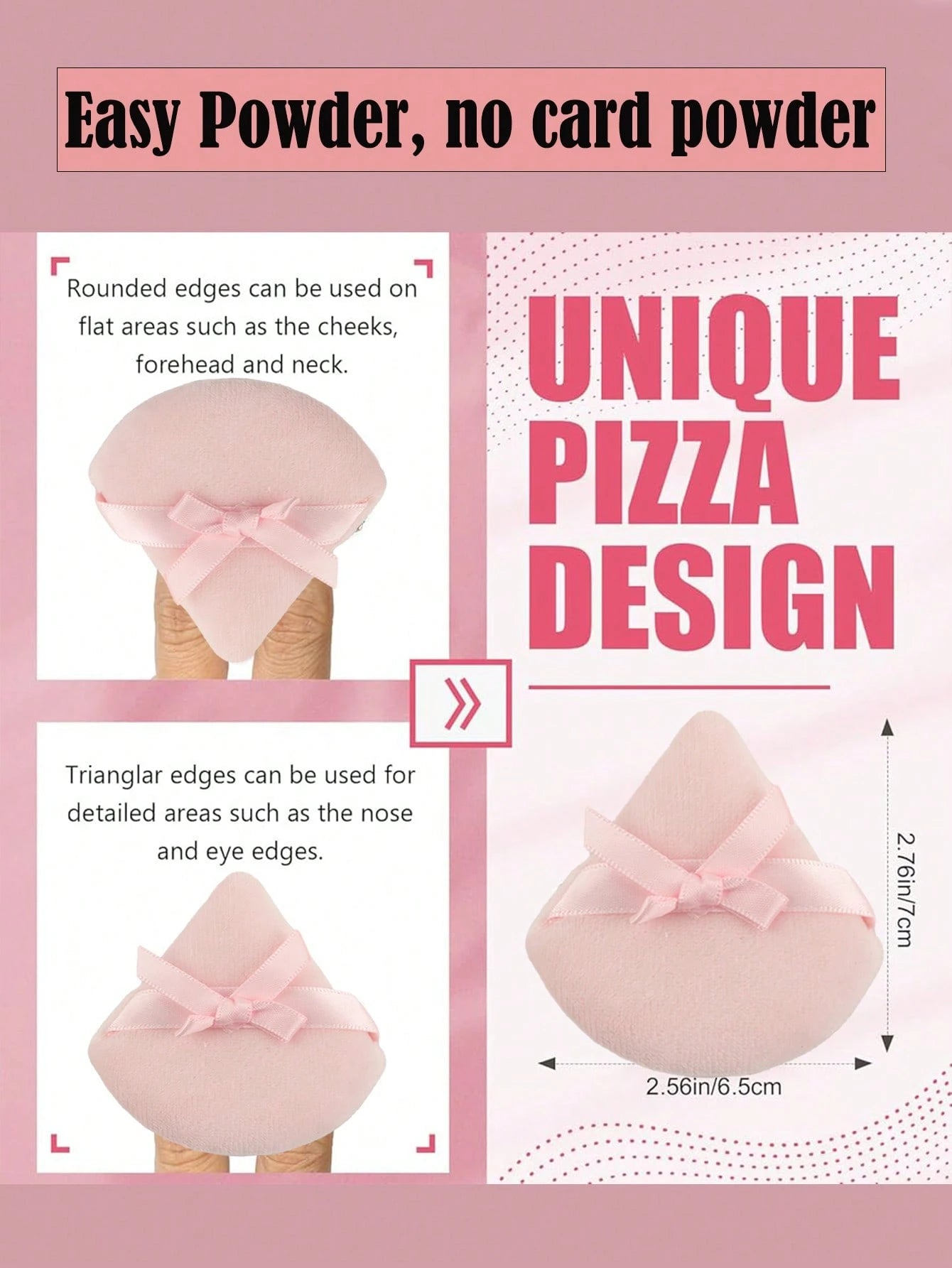 Triangular Flocked Makeup Sponge, 24pcs/15pcs/8pcs/3pcs Set, Soft & Fluffy Texture, Suitable For Face & Body Makeup, Mixed Cosmetic Beauty Tools,Makeup,Cheap,Room Decor,Vanity,Travel,Bedroom,Makeup Ac