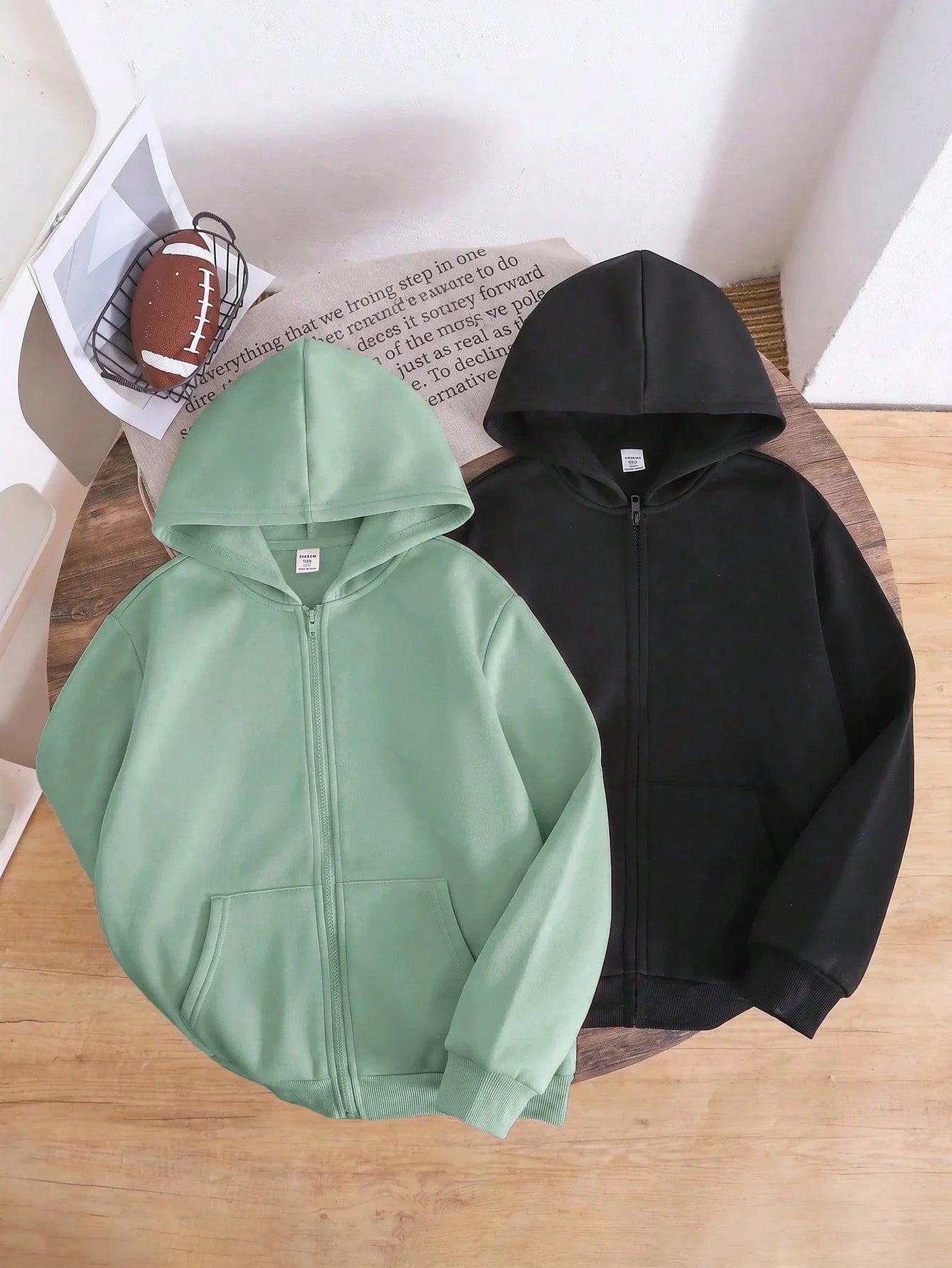 Tween Girl Tween Girl Tween Girl 2pcs/Set Casual Cute Comfortable Minimalist Black & Grey Long Sleeve Top, Suitable For, School, Daily, Autumn/Winter