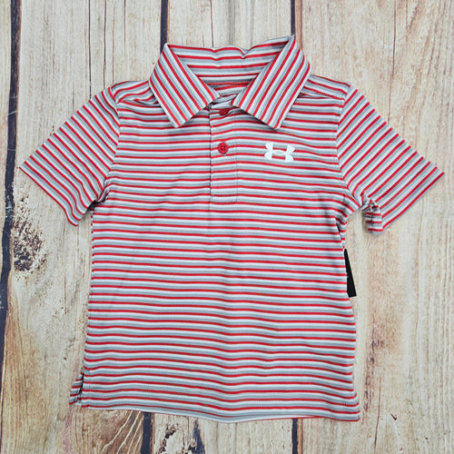 UA BOYS MATCH PLAY STRIPE POLO 25UASIB02D-621-PC