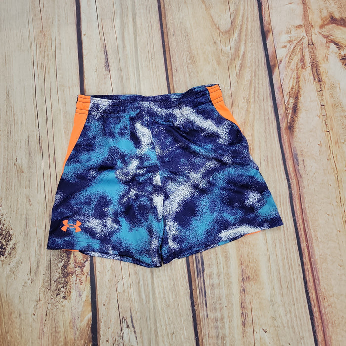 UA BOYS SAND CAMO DEFENDER SHORT GRAY MIST