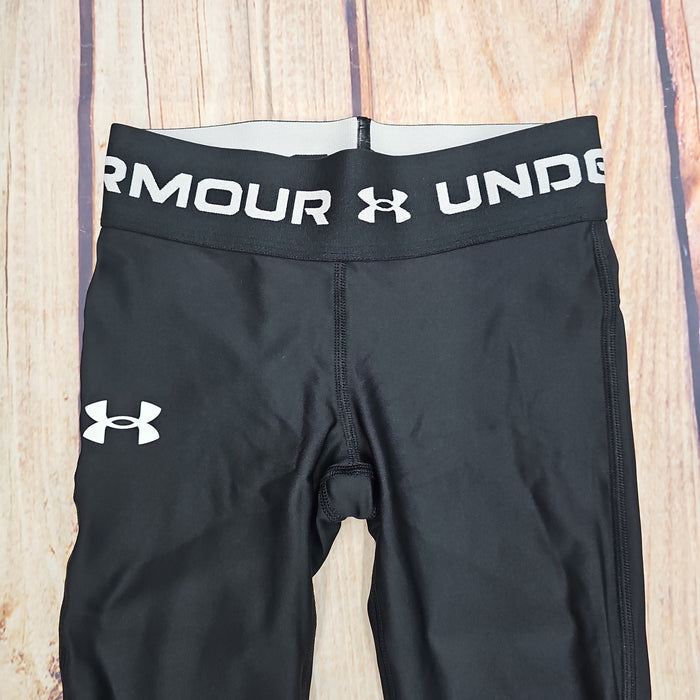 UA GIRLS LEGGINGS BLACK