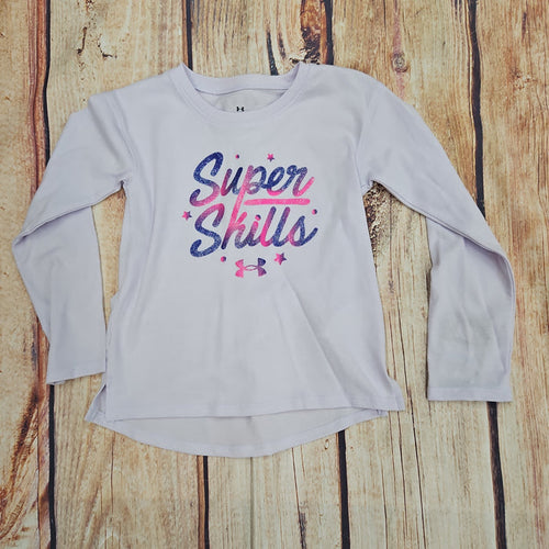 UA GIRLS OMBRE SUPER SKILLS VIOLET VOID LONG SLEEVE