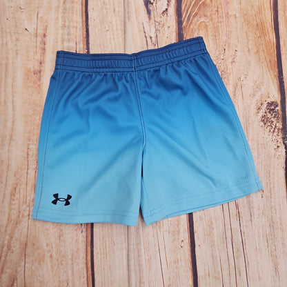 UA PRINTED MESH BOOST SHORT SKY BLUE