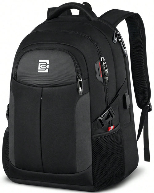 UKEIN 1PC Travel Laptop Backpack, Business Water Resistant Laptop Backpack With USB Charging Port, College Bag For Men & Women