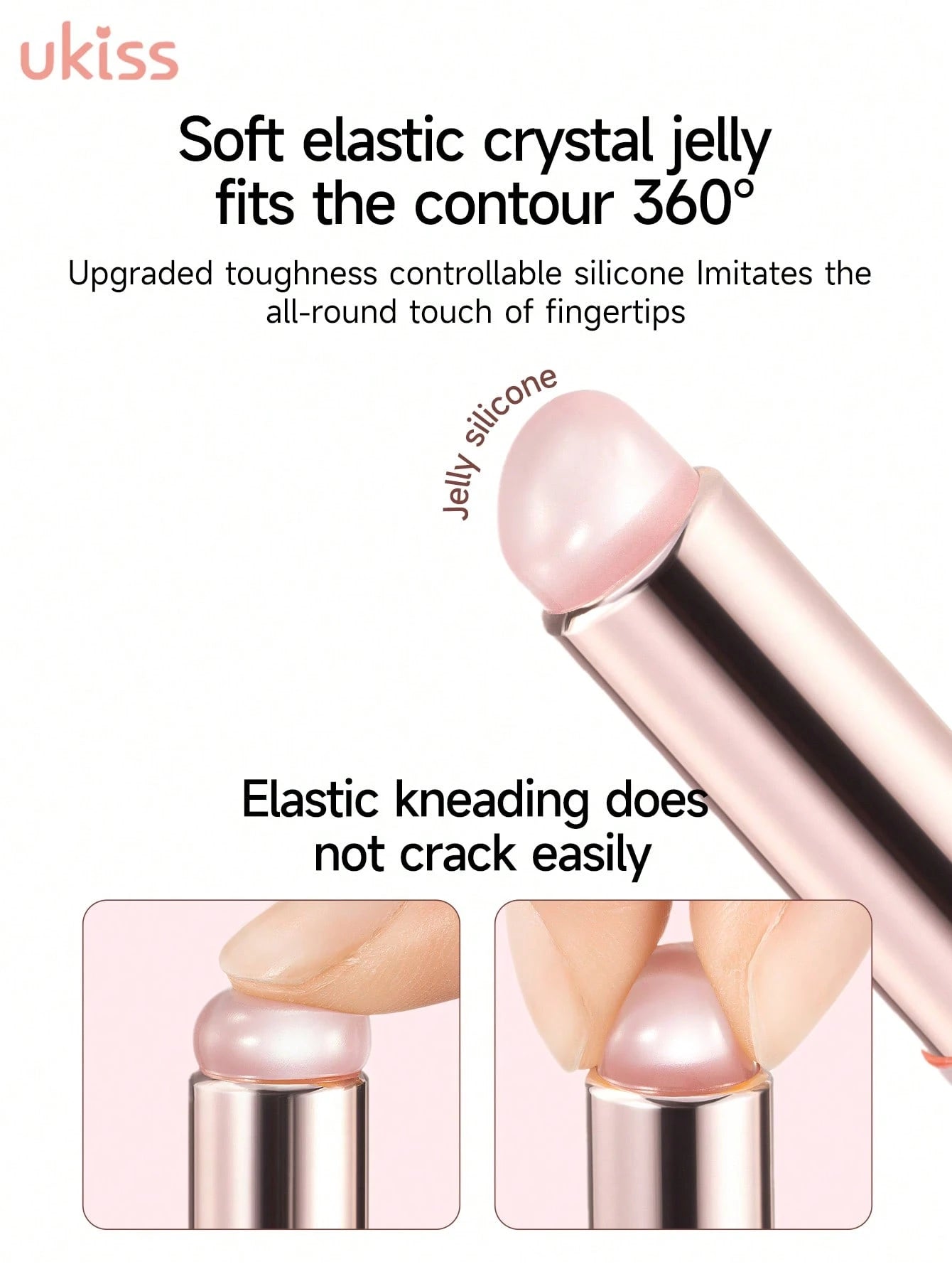 ukiss Silicone Lip Brush, Multi-Purpose Makeup Blending Brush With Lid, Suitable For Even Appliion Of Lipstick Lip Balm Lip Gloss, Soft Silicone Material, Hygienic Convenient And Easy To Clean, Enhan