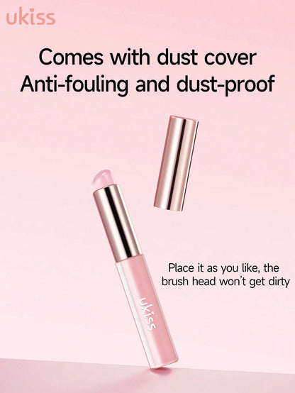 ukiss Silicone Lip Brush, Multi-Purpose Makeup Blending Brush With Lid, Suitable For Even Appliion Of Lipstick Lip Balm Lip Gloss, Soft Silicone Material, Hygienic Convenient And Easy To Clean, Enhan