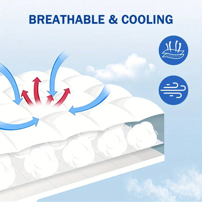 Ultra-Soft Mattress Protector, Elastic Fitted Sheet With Deep Pockets Up To 8-21 Inches, Cool Style, Full Range Of Sizes, Quilting And Laminating, Fine And Dense Stitches. Sturdy And Durable. Machine