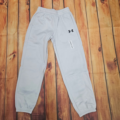 UNDER ARMOUR BOYS FLEECE JOGGERS 6013851-014 GRAY