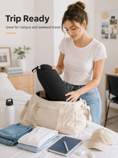 Unfilled Soft Plush Travel Pillow, Can Be Used As Storage Travel Pillow, Suitable For Travel, Travel Essentials, Holiday Accessories, Portable, School, Space Saving