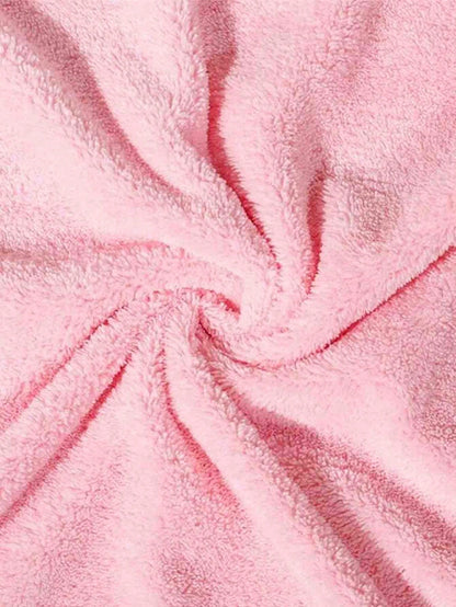 Unisex Baby Bath Towel, Animal Face Hooded Cape Towel, Super Soft Newborn Bathrobe, All Seasons, Children's Coral Cartoon Bathroom Supplies