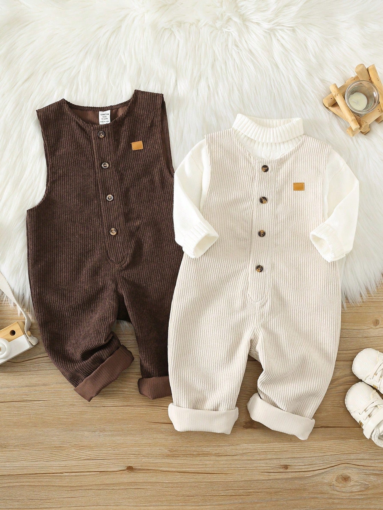 Unisex Newborn Baby Boy/Girl Baby Boy Spring/Summer Casual Cute Checkered Denim Romper