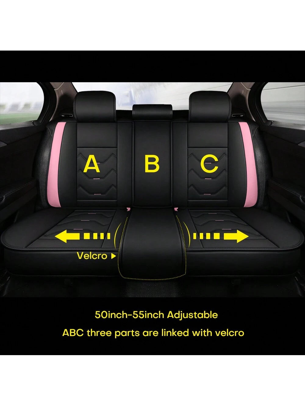 Universal Car Seat Covers Leather Front Back 5 Seats Full Set Automotive Seat Protector Replacement,Car Seat Cover Full Set, C0052