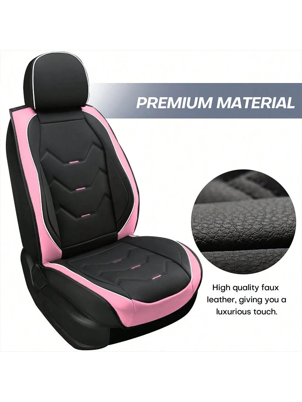 Universal Car Seat Covers Leather Front Back 5 Seats Full Set Automotive Seat Protector Replacement,Car Seat Cover Full Set, C0052