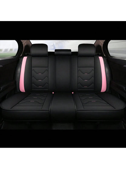 Universal Car Seat Covers Leather Front Back 5 Seats Full Set Automotive Seat Protector Replacement,Car Seat Cover Full Set, C0052