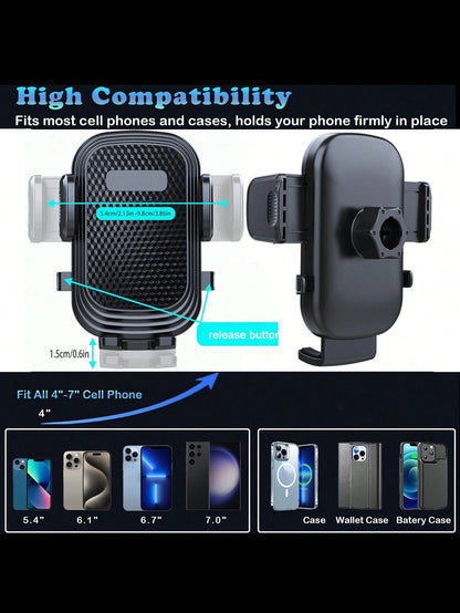 Universal Car Windshield Cellphone Mount Flexible Long Arm Mobile Phone Holder For Car 360 Degree Rotation Solder Compatible With IPhone, Android Phone, Gift For Birthday, Family, Friends Car Accessor