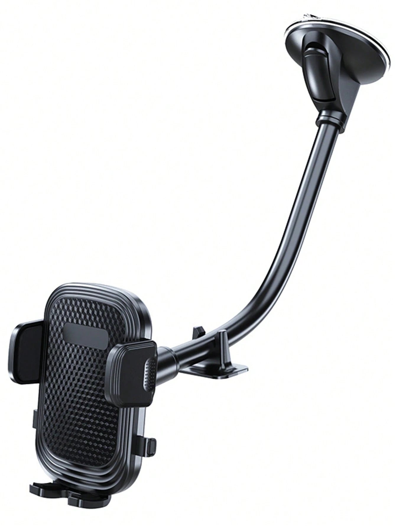 Universal Car Windshield Cellphone Mount Flexible Long Arm Mobile Phone Holder For Car 360 Degree Rotation Solder Compatible With IPhone, Android Phone, Gift For Birthday, Family, Friends Car Accessor