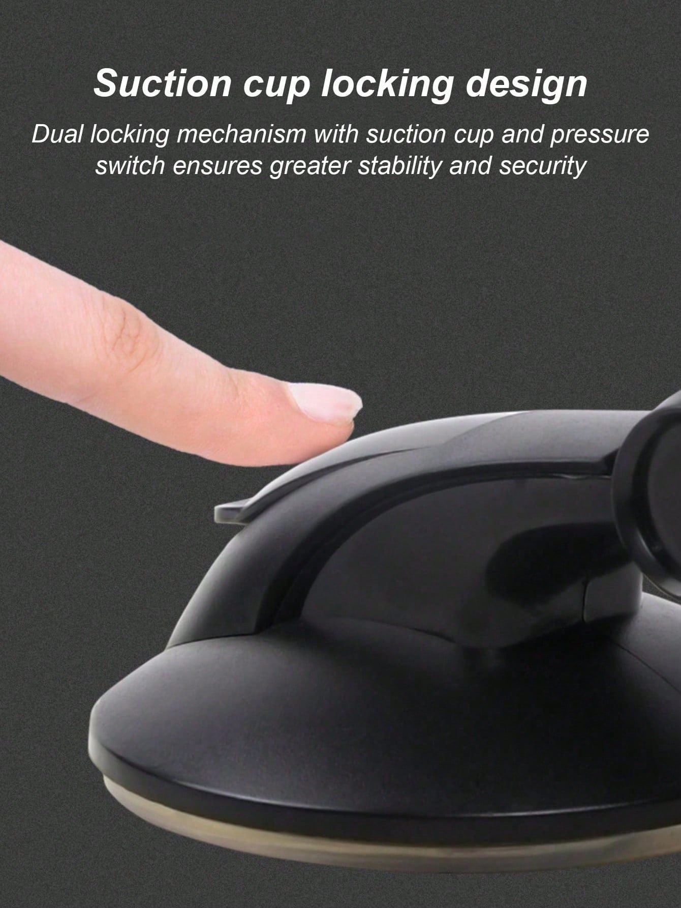 Universal Dashboard Car Phone Holder- Suction Cup With Gel Pad, 360° Rotation, One-Touch Locking Arm, Sturdy And Stable, Reusable And Washable, Fits All Phones, Suitable For GPS Navigation, Dash Cam