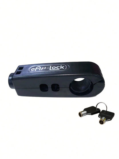 Universal Motorcycle Throttle Lock- Portable 3-Hole Handle Lock Suitable For Scooters, Electric Bicycles, Mopeds, Anti-Theft Clamp With Integrated Brake Lever, Black Adjustable Clamping Device- Ligh