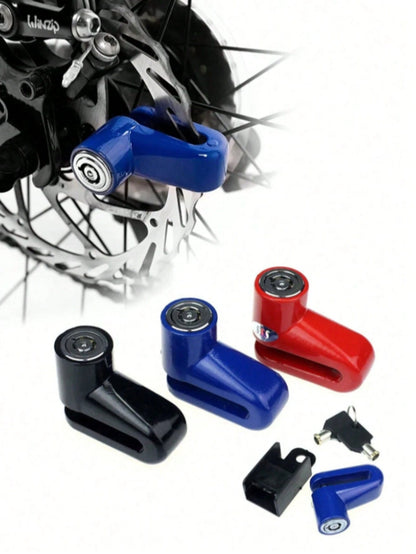 Universal Motorcycle Throttle Lock- Portable 3-Hole Handlebar Lock Suitable For Scooters, E-Bikes, Mopeds, Anti-Theft Clamp With Integrated Brake Lever, Adjustable Black Clamping Device