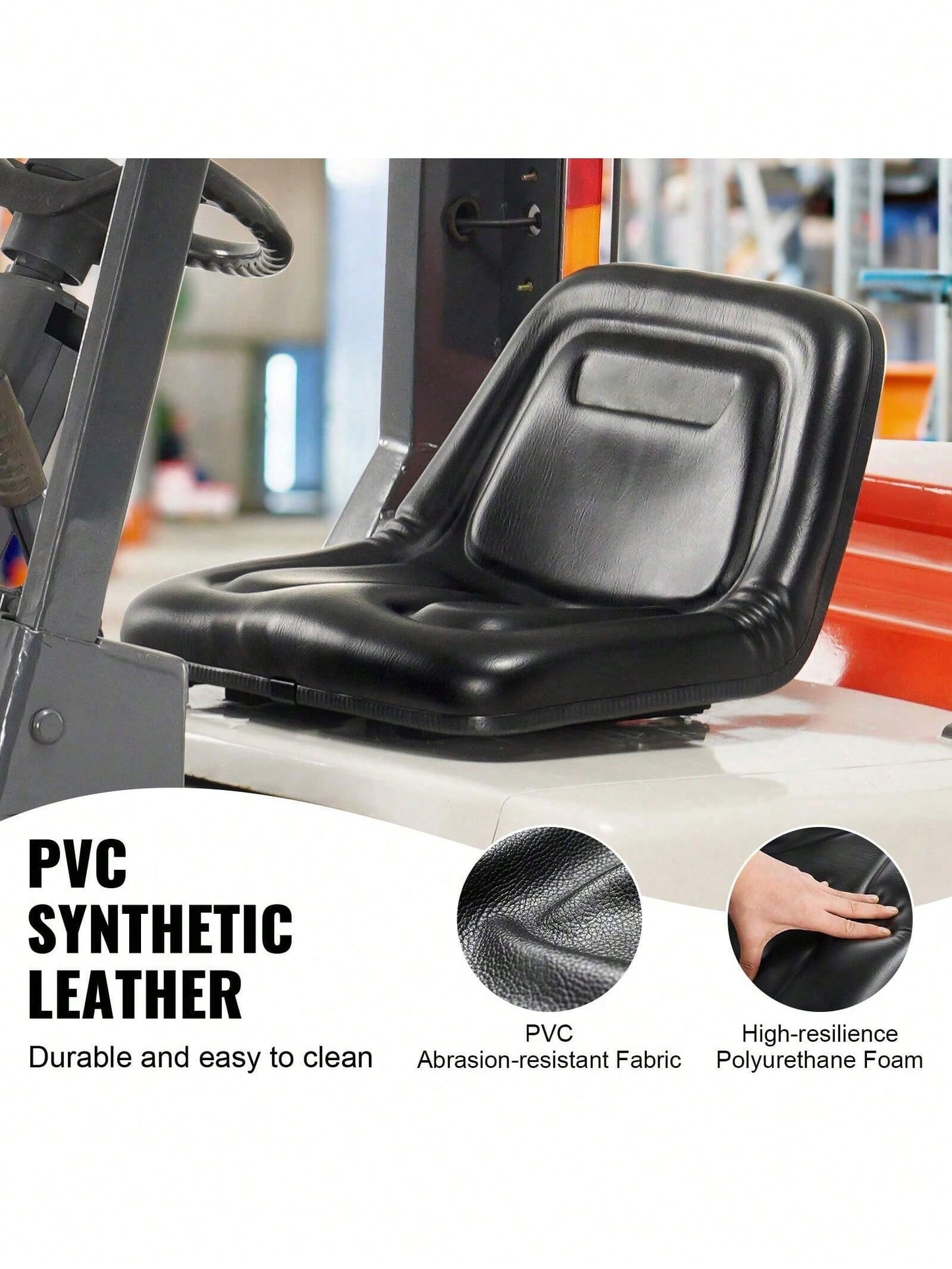Universal Tracor Seat, Lawn Mower Seat With Micro Switch And Drainage Holes, 6.3-13.4 Inch Extended Slot Tractor Seat For Tractor Loader Excavator
