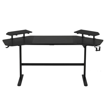 Urban Designs 70.5" Gaming Desk with Adjustable Monitor Shelves