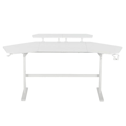 Urban Designs 70.5" Gaming Desk with Adjustable Monitor Shelves